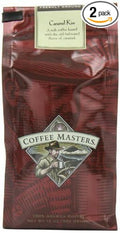 Coffee Masters Flavored Coffee Caramel Kiss Ground 12-Ounce Bags (Pack of 2)