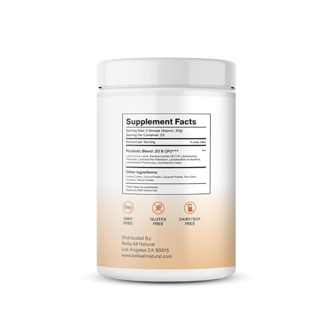 Bella all Natural Probiotic Caramel Mocha Coffee - 500g
