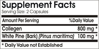 Nutra-Pine Skin Formula Collagen Pine Bark ~ 90 Capsules - No Additives ~ Naturetition Supplements