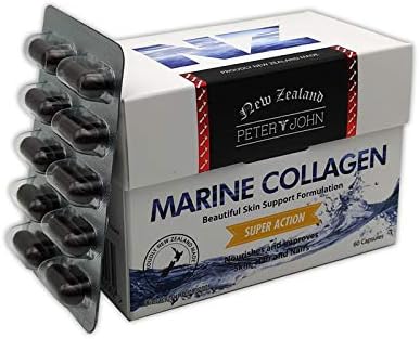 HEALTHFARM Marine Collagen 60Capsule Contains Royal Jelly/for Beartuiful Skin Hair and Nails Dietary Supplement (1 Pack)