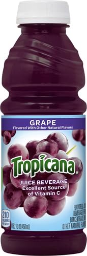 Tropicana Juice Drink Grape 182.4 Fl Oz (Pack of 12)