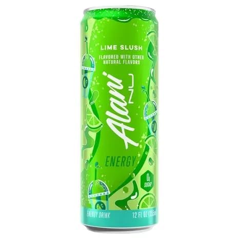 New Alani Energy Drinks Lime Slush Dream Float Hawaian Shaved Ice Variety Pack Sugar-Free Low-Calorie 200mg Caffeine Energy Boost Drink 12 fl oz (Pack of 6) (Packaging May Vary)