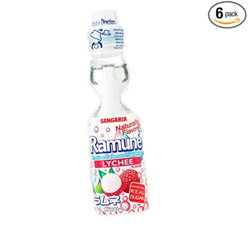 Ramune Japanese Marble Soda Choose your flavor (Lychee)