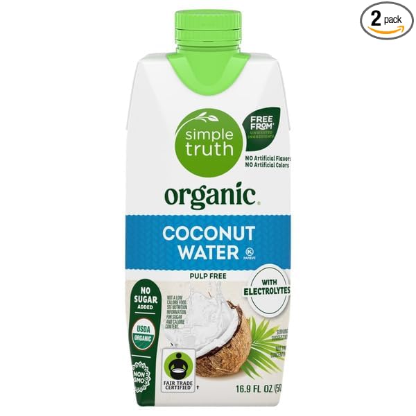Original No Sugar Added Coconut Water Carton – 16.9 fl oz Pack of 2
