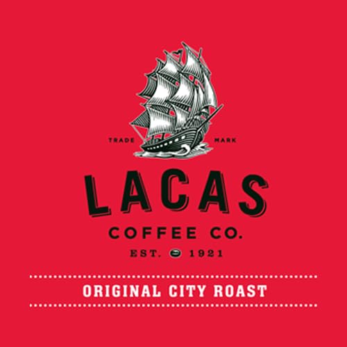 Lacas Original City Roast Ground Coffee 25/16 oz Bags – Premium Gourmet Blend with Sweet Full-Bodied Finish – Bulk Coffee for Cafés and Restaurants