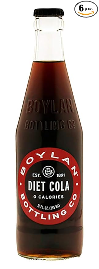 Boylan Diet Cane Cola- 12 oz (6 Glass Bottles)