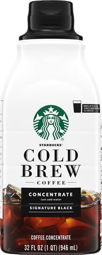 Starbucks Cold Brew Coffee ConcentrateSignature Black Iced Coffee32 fl oz(Pack of 5)