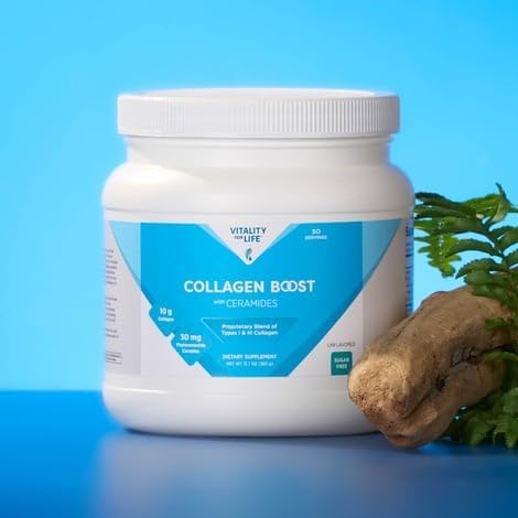 Vitality for Life Collagen Boost with Ceramides - Sugar Free - 12.7 oz