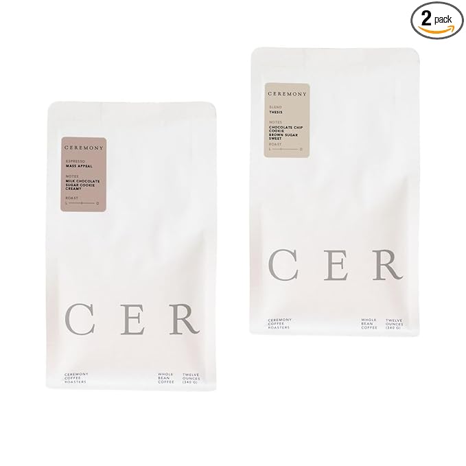 Bean Box Sampler - Roasted by Ceremony Roasters 2-Pack Freshly Ground Coffee Gourmet Coffee