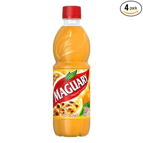 Maguary Passion Fruit Juice Concentrate - 16.9 FL.Oz - Suco Concentrado de Maracujá Maguary - 500mlpack of 4