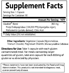 Digestion of Gluten Scientifically Proven Support for Strict Gluten-Free Diets for Celiac Disease and Gluten Intolerance Celiac Safe Supplements – 90 Capsules