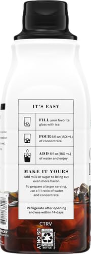 Starbucks Cold Brew Coffee ConcentrateSignature Black Iced Coffee32 fl oz(Pack of 5)