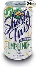 Shasta Diet Lime Lemon Twist Soda 12-Ounce Cans (Pack of 24)