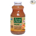 NORTH COAST 100% Organic Juice Apple Pack of 12 Size 32 FZ - No Artificial Ingredients GMO Free Kosher Wheat Free Yeast Free 100% Organic