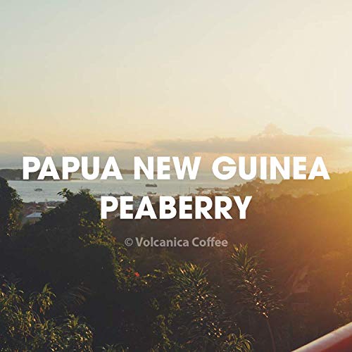 Papua New Guinea Peaberry Coffee Ground Fair Trade Fresh Roasted 5 lbs