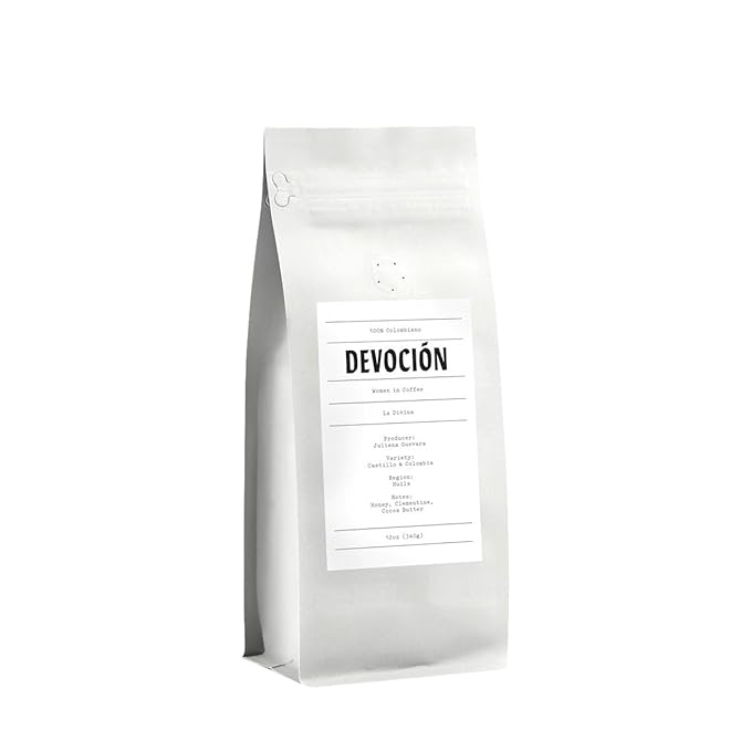 La Divina - Women in Coffee - Roasted by Devocion - Whole Bean Coffee - 12 Ounce Bag