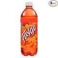 Faygo Peach Soda Pop 20 oz Bottles (6 Pack) Detroit Famous