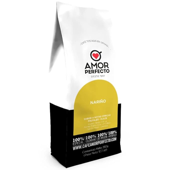 Amor Perfecto coffee roasted ground Coffee (2 pack) Sweet – Citric-Fruit Notes &amp Peach - Grapefruit flavor Cafe amor perfecto Colombiano Dulce – Notas Cítricas- Frutales y durazno - toronja Colomb