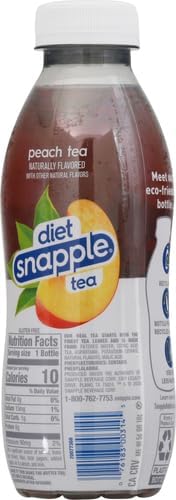 ZERO PEACH Ice Tea 16 fl oz recycled plastic bottle Pack of 17
