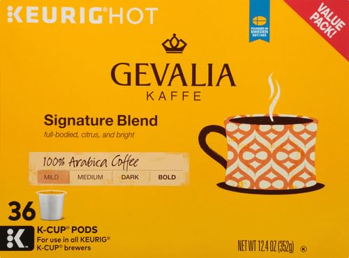 Gevalia Signature Blend Mild Roast K-Cup Coffee Pods (36 Pods)