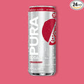 PURA Soda Low Sugar Natural Flavors No Colourants No Artificial Sweeteners Only 5 Ingredients-- 10.1 ounces (Pack of 24) (Cranberry)