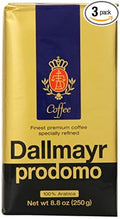 Dallmayr Gourmet Coffee Prodomo (Ground) 8.8-Ounce Vacuum Packs (Pack of 3) by Dallmayr
