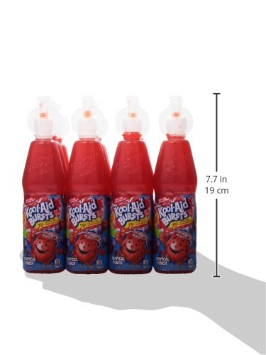 Kool-Aid Bursts Tropical Punch Flavored Juice Drink (12 Bottles)