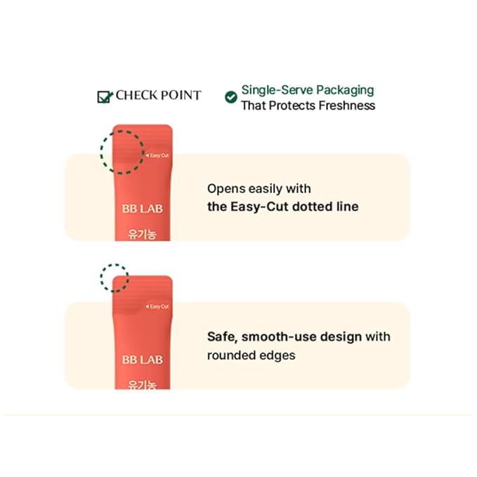 BB LAB Organic Olive Tomato Shot 100% Spanish Organic Extra Virgin Olive Oil &amp Tomato Blend Travel Easy on-the-go Liquid Stick 20g x 10 Sticks