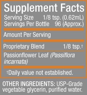 Cedar Bear Passionflower Leaf (Passiflora incarnata) for Stress Nervous System &amp Sleep Support 2 Fl Oz