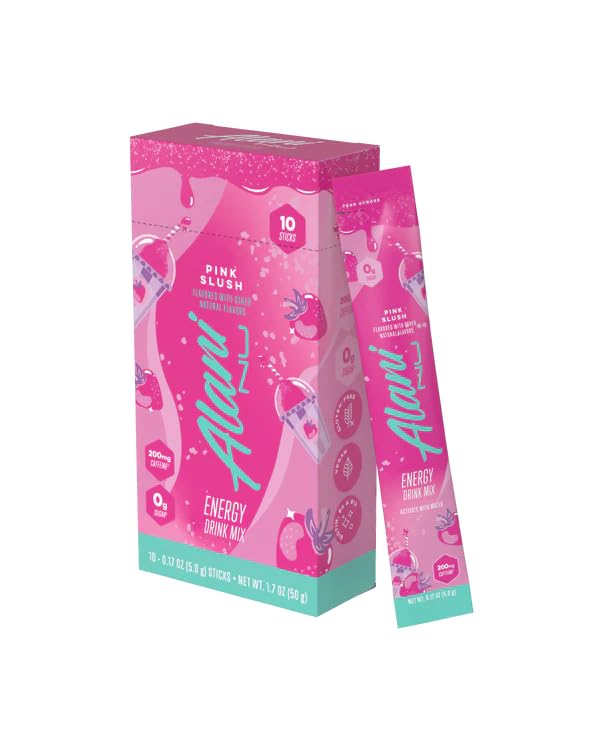 Alani Energy Drinks Mix Variety Pack (Pack of 30) | Hawaiiian Shaved Ice Pink Slush &amp Orange Kiss | Sugar-Free Low-Calorie Energy Boost Drink | Product delivered exactly as depicted in the imag
