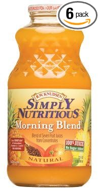 Knudsen Juice Simply Nutritious Morning Blend 32 fl.oz (Pack of 6)