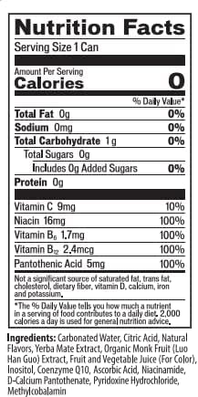 Angry Angel Ice Pop Blast &amp Tropical Natural Energy Drink - (24 count) Mixed Pack - Zero Sugar - CoQ10 - Important B Vitamins - 12 oz Cans