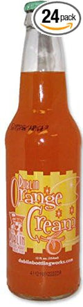 Retro Soda Sweetened with Pure Cane Sugar 12oz Glass Bottles (Pack of 24) (Dublin Orange Cream)