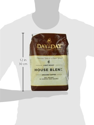 Day To Day Ground Coffee Medium Roast House Blend 33 Ounce Bag (Pack of 2)