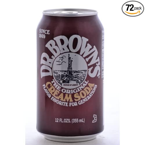 Dr. Brown's Cream Soda - 12 oz (72 Cans)