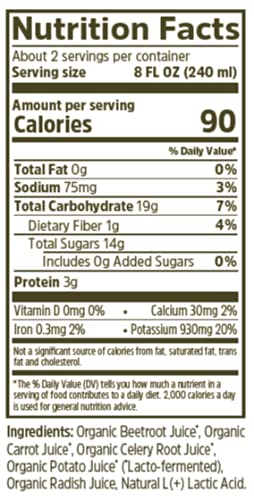 Biotta Organic Breuss Vegetable Juice - 100% Vegetable Juice for Energy Immunity &amp Wellness - Excellent Source of Nutrients - All Natural Non-GMO Gluten-Free (16.9 Fl Oz Pack of 6)