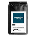 Merrystone Coffee African Espresso Blend | ROASTED TO ORDER Medium-Dark Roast COARSE GROUND | 12 LB Bag | Citrus Zest &amp Dark Chocolate Flavor | Ethiopian Rwandan &amp Kenyan Peaberry Coffee
