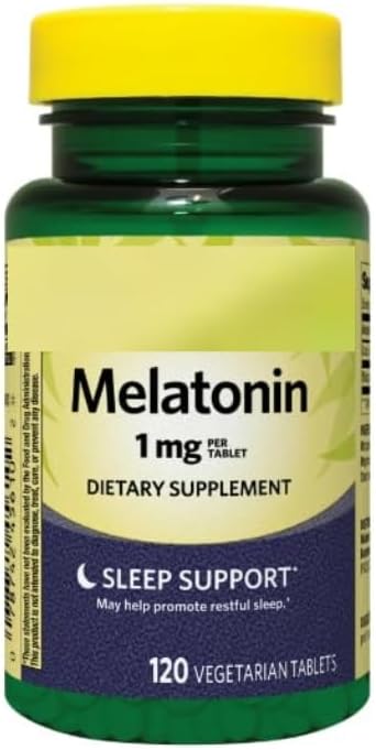 SEDLAV Melatonin Tablets Dietary Supplement 1 mg 120 Count Sticker