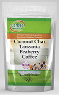 Coconut Chai Tanzania Peaberry Coffee (Gourmet Naturally Flavored Whole Coffee Beans) (16 oz ZIN: 570294)