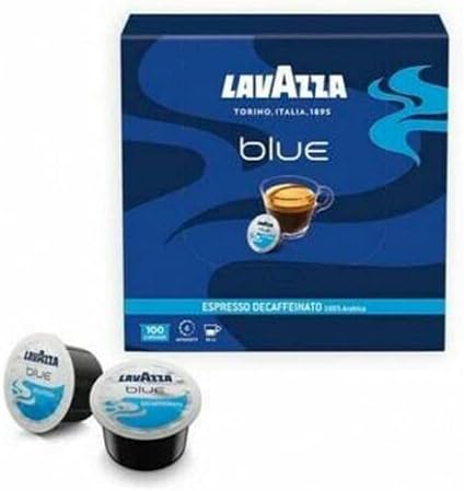 Lavazza BLUE Capsules Espresso Decaffeinato Coffee Blend Decaffeinated Medium Roast 100 Count (Pack of 1)