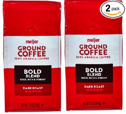 Bold Blend Ground Coffee Dark Roast (2 Bags 12 oz. Each)