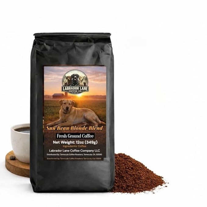 Sun Bean Blonde Roast - (Blonde Blend Light Roasted Coffee) Small Batch - Hand Crafted Coffee - 12oz