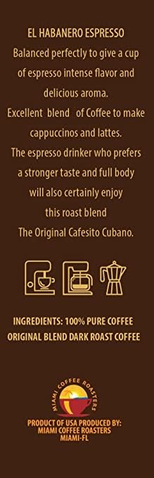El Habanero Epresso -GROUND- Coffee 1 Bag (.32oz)