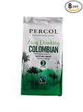 Percol Fairtrade Colombia Ground Coffee 227g (Pack of 8)