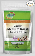 Cider Medium Roast Decaf Coffee (Gourmet Naturally Flavored Whole Coffee Beans) (16 oz ZIN: 549677) - 2 Pack