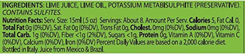 DeLallo Lime Juice Made with 100% Fresh Limes from Mexico and Brazil No Water Added Bottled in Italy Non-GMO Vegan 4.23 oz Squeeze Bottle (6 Pack)