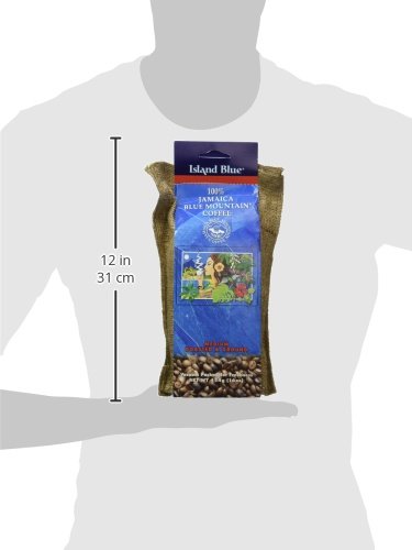 Island Blue -100% Jamaica Blue Mountain Medium Roasted Coffee - Grounds 16oz