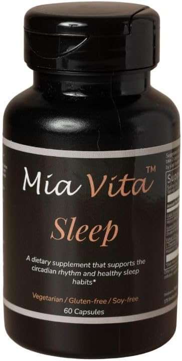FEMMEPHARMA Mia Vita Sleep – Supplements for Women– with Key Ingredients to Promote Relaxation and Sleep | Ashwagandha | Melatonin | L-theanine - Sleep Aid – 30 Day Supply