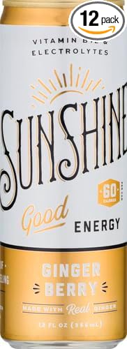 Sunshine Beverages LLC Good Energy Drink Ginger Berry 12 Fl Oz