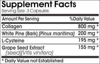 Max Collagen Complex ~ 180 Capsules - No Additives